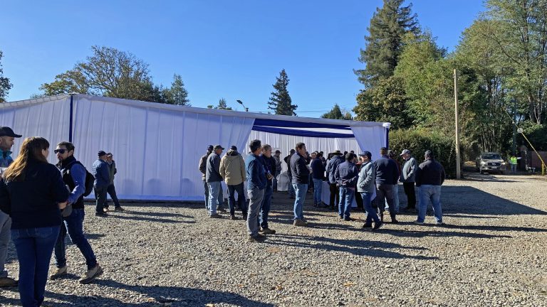 gathering at the home farm in San Carlos