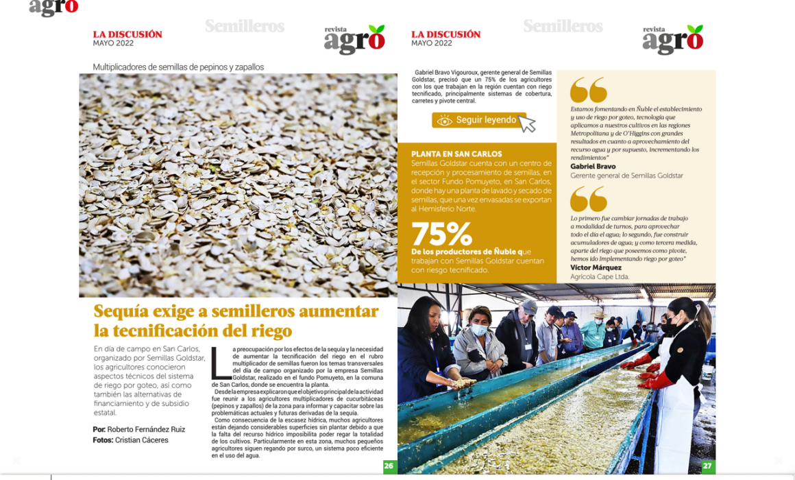 Semillas Goldstar Revista Agro Mayo Diario La Discusion